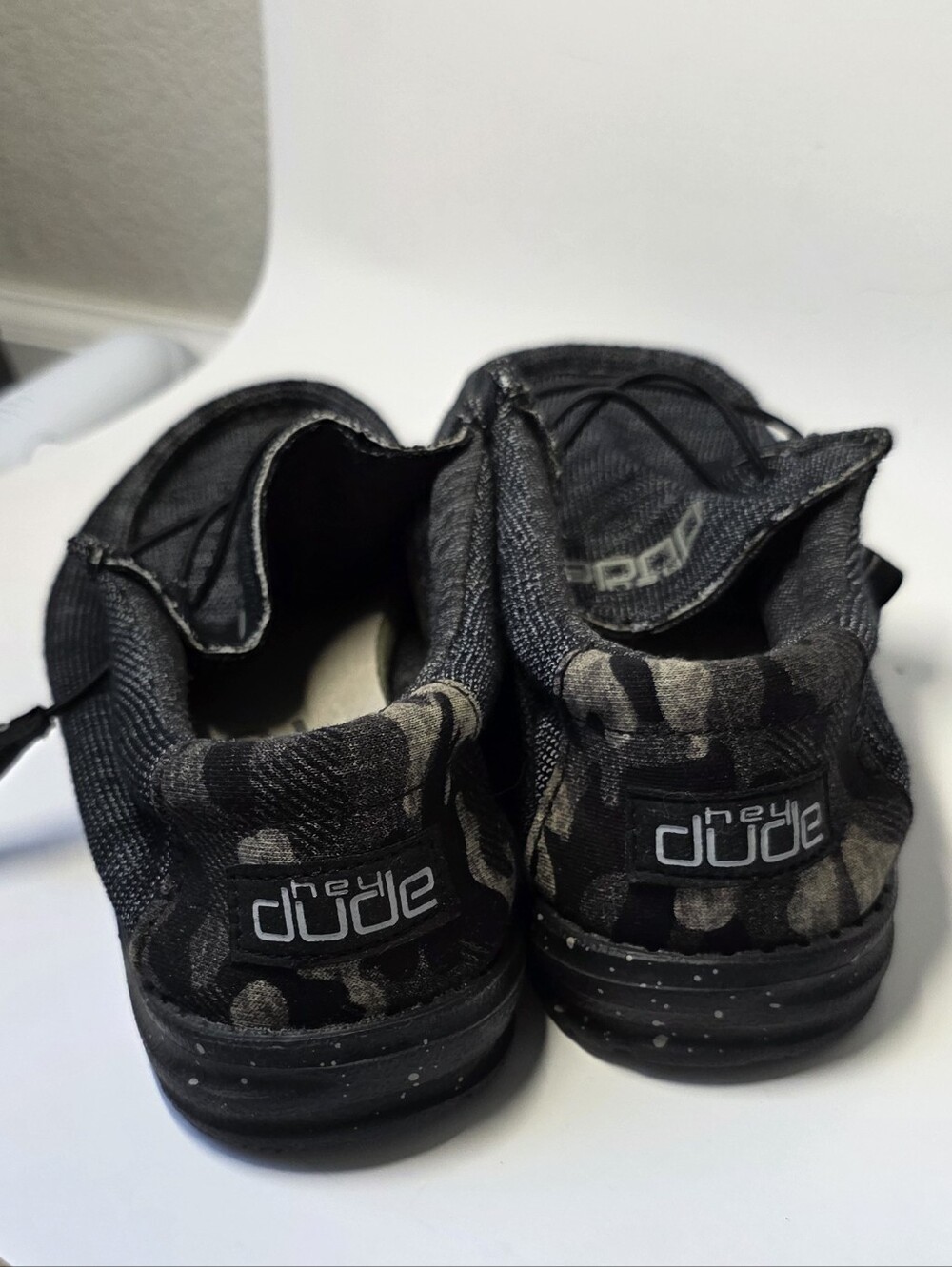 Hey Dude Wally Black Slip-On Shoes - Picture 2 of 5